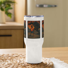 Travel mug with a handle