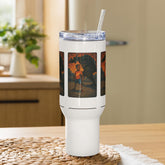 Travel mug with a handle